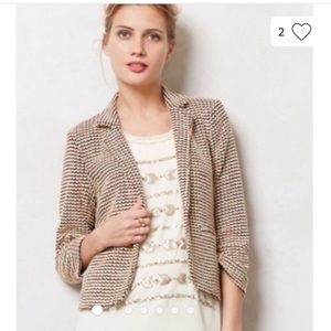 Anthro Tulip Patterned Blazer by Cartonnier